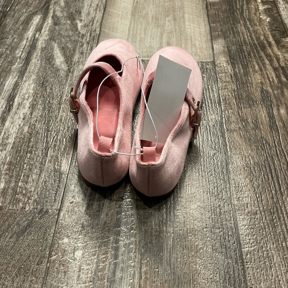 H&M Light Pink Velvet Mary Jane Shoes for Kids Size 13.5 - Picture 11 of 12